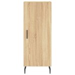 vidaXL Buffet Chêne sonoma 34 5x34x90 cm Bois d'ingénierie