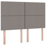 vidaXL Lit de Rangement Taupe 140 x 190 cm Cuir synthétique