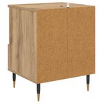 vidaXL Cabinet de chevet avec tiroir Chêne artisanal 40 x 35 x 50 cm