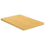 vidaXL Dessus de table 60x100x2 5 cm bambou