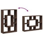 vidaXL Bibliothèque chêne marron 63x20x90 cm bois d'ingénierie