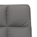 vidaXL Chaise de détente avec cadre en métal Gris clair Velours