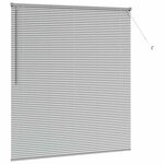vidaXL Store de Fenêtre avec des rideaux Argent Aluminium