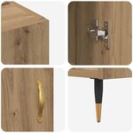 vidaXL Buffet Marron 90 x 34 x 80 cm Bois d'ingénierie