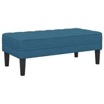 vidaXL Ensemble de Canapés avec coussin 2 Pièces Bleu Polyester