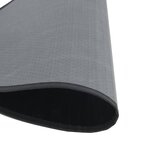 vidaXL Tapis rond noir 60 cm bambou