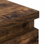 vidaXL Meuble TV chêne fumé 100x35x54 cm bois d'ingénierie