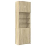 vidaXL Buffet haut chêne sonoma 80x42 5x249 cm bois d'ingénierie