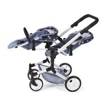 Bayer Chic 2000 690-51 - Poussette de poupée Linus Duo Bleu étoiles