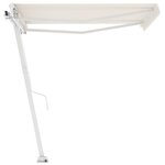 vidaXL Auvent automatique sur pied 300x250 cm Crème