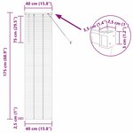 vidaXL Store de Fenêtre avec des rideaux Argent Aluminium