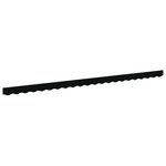 vidaXL Valance de store pour cadre de 5 m Noir 4.8x0.2 m