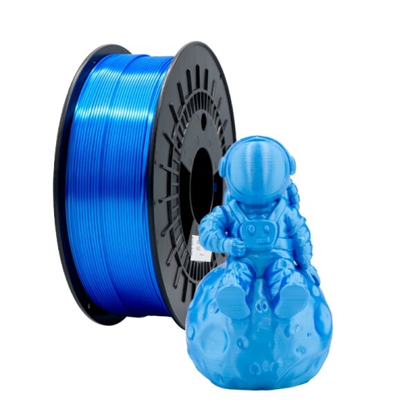 Filament 3D PLA SOIE - Diamètre 1 75 mm - Bobine 1kg - Couleur Bleu