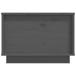 vidaXL Table basse Gris 40x50x35 cm Bois massif de pin