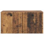 vidaXL Meuble TV mural 59 5 x 31 x 30 cm Bois ancien Bois d'ingénierie