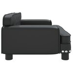 vidaXL Canapé pour enfants noir 70x45x30 cm similicuir