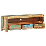 vidaXL Meuble TV 119x30x41 cm bois de récupération massif