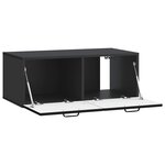 vidaXL Meuble TV mural Noir 78 5 x 41 x 30 cm Bois d'ingénierie