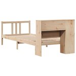 vidaXL Lit bibliothèque sans matelas 75x190 cm bois de pin massif