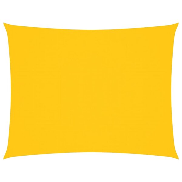vidaXL Voile de parasol tissu oxford rectangulaire 6x7 m jaune