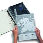 Boite de 50 baguettes à relier format A4 épaisseur 3 mm Transparent DURABLE