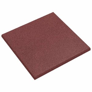 vidaXL Dalles de Protection Anti-Chute 18 Pièces Rouge 50 x 50 cm