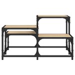 vidaXL Table basse chêne sonoma 68x68x40 cm bois d'ingénierie