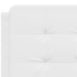 vidaXL Lit avec matelas blanc 140x190 cm similicuir