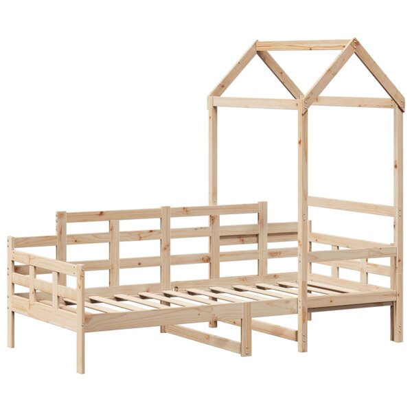 vidaXL Lit de jour avec toit 90x190 cm bois de pin massif