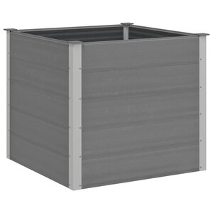 vidaXL Lit surélevé de jardin WPC 100x100x91 cm Gris