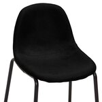 vidaXL Ensemble de bar 3 Pièces Tissu Noir
