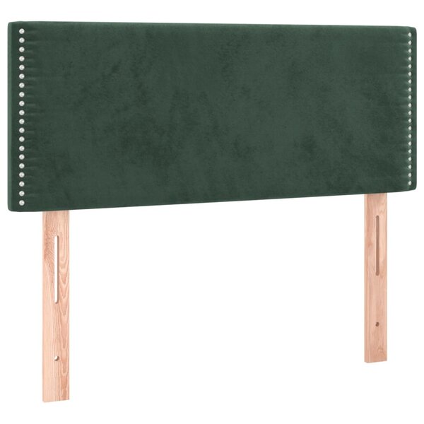 vidaXL Tête de lit Vert foncé 100x5x78/88 cm Velours