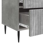 vidaXL Cabinet de chevet Gris béton 43 x 34 5 x 47 5 cm
