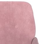 vidaXL Fauteuil Rose 62x79x79 cm Velours
