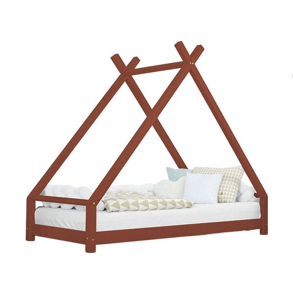Lit tipi enfant TAHUKA 90 x 180 rouge brique