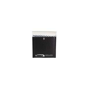 Enveloppe de protection luxe noire carrée 18.5 x 17.5 cm