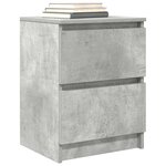 vidaXL Meuble TV gris béton 40x35x54 cm bois d'ingénierie