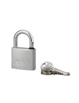 THIRARD - Cadenas à clé Mach 3  laiton nickelé  extérieur  anse inox  45mm  2 clés - THIRARD