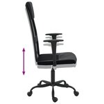 Chaise fauteuil siège de bureau informatique étude réglable en hauteur noir 02_0024073