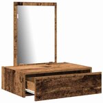 vidaXL Table de Toilette Marron 60 x 40 x 70 cm Bois d'ingénierie