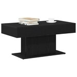 vidaXL Table basse Chêne noir 96 x 50 x 45 cm Bois d'ingénierie