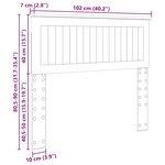 vidaXL Tête de lit Gris béton 100 cm Bois d'ingénierie