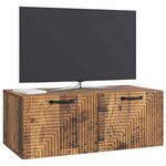 vidaXL Meuble TV mural Bois ancien 78 5 x 41 x 30 cm Bois d'ingénierie