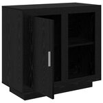 vidaXL Buffet Chêne noir 40 x 80 x 75 cm Bois d'ingénierie