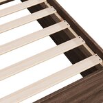 vidaXL Cadre de lit chêne marron 90x190 cm bois d'ingénierie