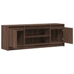 vidaXL Meuble TV avec LED chêne marron 139 5x34x50cm bois d'ingénierie