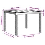 vidaXL Ensemble salle à manger jardin 5 pièces gris clair en poly rotin