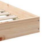 vidaXL Cadre de lit Marron 90 x 200 cm Bois massif en pin