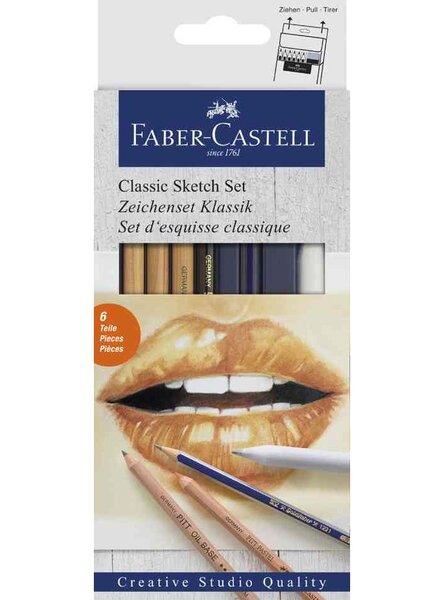 Set d'esquisse Classique  6 pièces FABER-CASTELL