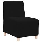 vidaXL Unité de Sofa Modulaire Sans Accoudoirs 2 Pièces Noir
